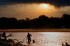 Entardecer-Acampamento
